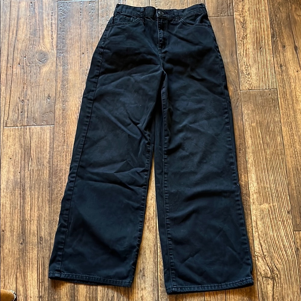 Black Wide-Leg Pants